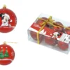 Mickey - Rouge - Pack 6 Boules De Noël - 8 Cm -Magasin De Jouets mickey rouge pack 6 boules de noel 8 cm
