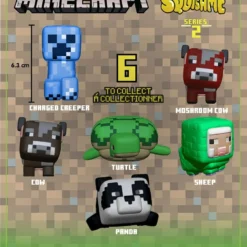 Minecraft Présentoir Figurines Anti-stress Squishme 6 Cm Serie 2 (12)