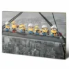 MINIONS - Impression Sur Bois 40X59 - Lunch On A Skyscraper -Magasin De Jouets minions impression sur bois 40x59 lunch on a skyscraper
