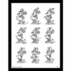 Minnie Mouse - Multi Sketchs - Impression Encadrée 30x40cm -Magasin De Jouets minnie mouse multi sketchs impression encadree 30x40cm