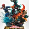 My Hero Academia Statuette Midoriya, Bakugo & Todoroki Deluxe Bonus Version 69 Cm