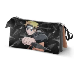Karactermania Naruto - Plumier 3 Compartiments '23x11x10' - Matière Recyclée