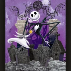 Pyramid International Nightmare Before Christmas - 3d Lenticular Poster 26x20 - Graveyard