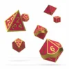 Oakie Doakie Dice Dés Rpg-set Metal Glow In The Dark - Golden Princess (7) -Magasin De Jouets oakie doakie dice des rpg set metal glow in the dark golden princess 7