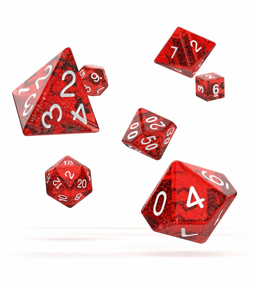 Oakie Doakie Dice Dés Rpg-set Speckled - Rouge (7) 3 Oakie Doakie Dice Dés Rpg-set Speckled - Rouge (7)