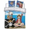 One Piece - Luffy - Parure De Lit 240x220cm - '100% Coton' -Magasin De Jouets one piece luffy parure de lit 240x220cm 100 coton