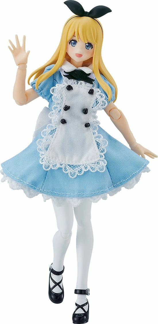 Max Factory Original Character Figurine Figma Female Body (alice) With Dress And Apron Outfit 13 Cm 3 Max Factory Original Character Figurine Figma Female Body (alice) With Dress And Apron Outfit 13 Cm