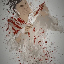 Pc Splatter - Magnetic Metal Poster 45x32 - Butcher