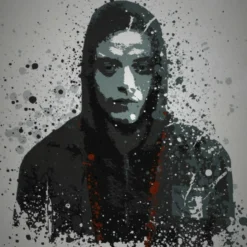 Pc Splatter - Magnetic Metal Poster 45x32 - Fsociety