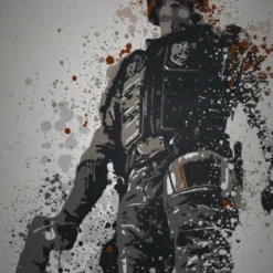 Pc Splatter - Magnetic Metal Poster 45x32 - I Am The Law