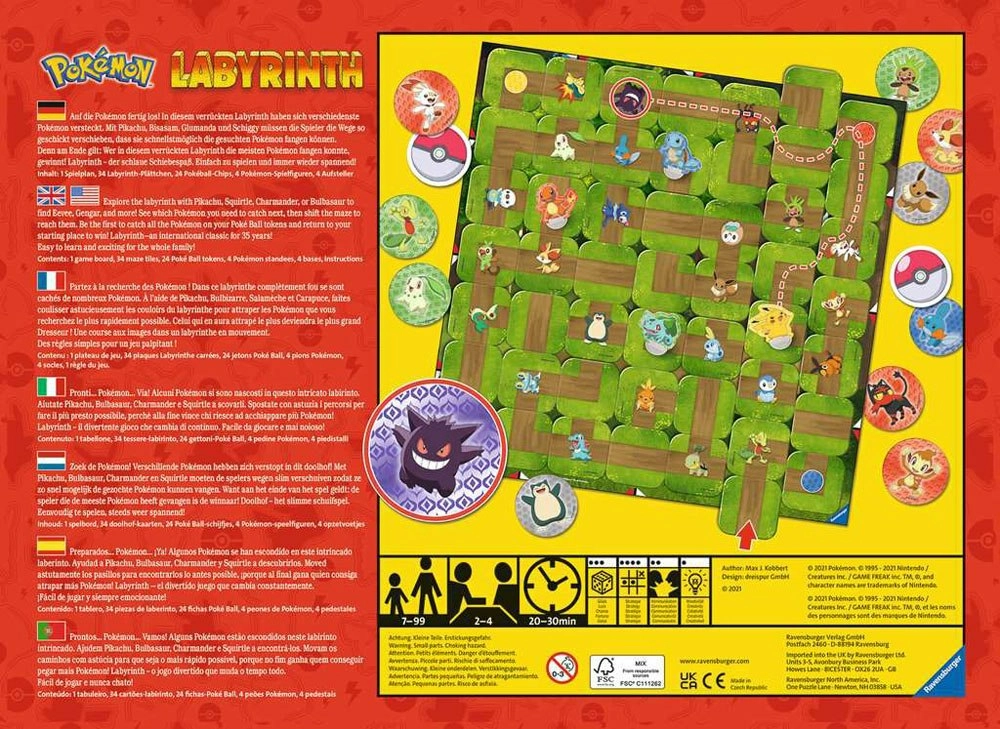 Ravensburger Pokémon Jeu De Plateau Labyrinth 5 Ravensburger Pokémon Jeu De Plateau Labyrinth – Image 3
