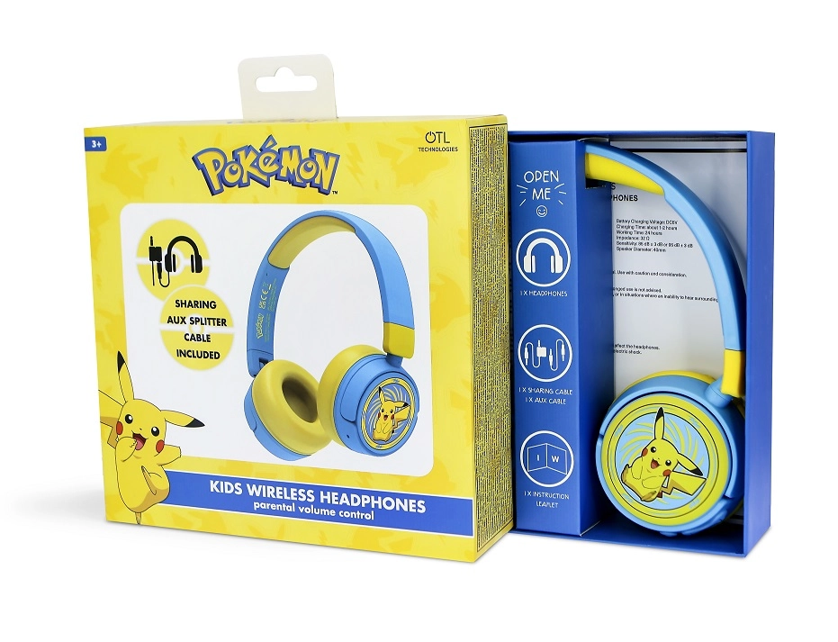 Pokemon - Junior Wireless Headphone - Pikachu 3 Pokemon - Junior Wireless Headphone - Pikachu