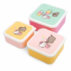 Thumbs Up Pusheen Pack 3 Boîtes à Goûter Hello Kitty