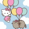 Pusheen X Hello Kitty - Up Up And Away - Poster 61x91cm 1 Pusheen X Hello Kitty - Up Up And Away - Poster 61x91cm -Magasin De Jouets pusheen x hello kitty up up and away poster 61x91cm