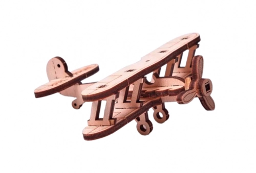 Puzzle 3d En Bois - Mini Avion - 15 Pcs 3 Puzzle 3d En Bois - Mini Avion - 15 Pcs