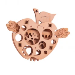 Puzzle 3d En Bois - Pomme - 15 Pcs