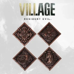 FANATTIK Resident Evil Viii - Set 4 Medaillon House Crest - Edition Limitée -Magasin De Jouets resident evil viii set 4 medaillon house crest edition limitee 63c760c64af8a