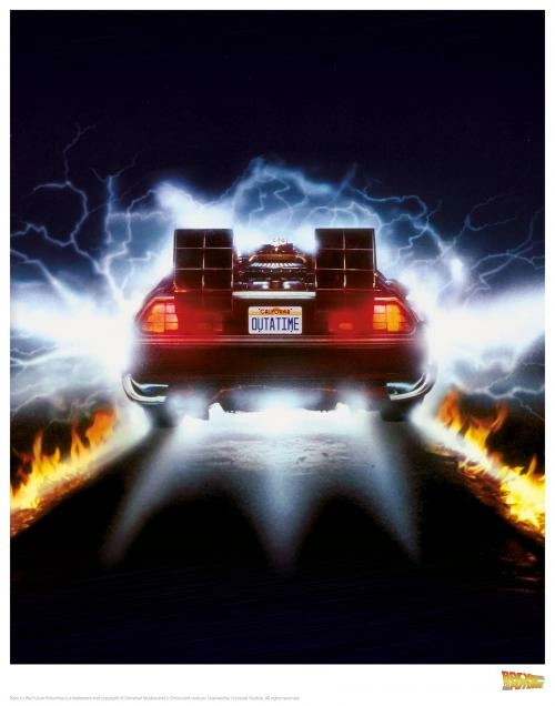 Retour Vers Le Futur - Delorean - Art Print Collector '36x28' 3 Retour Vers Le Futur - Delorean - Art Print Collector '36x28'