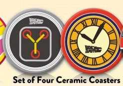 Half Moon Bay Retour Vers Le Futur - Set De 4 Sous-verres En Céramique
