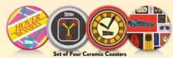 Half Moon Bay Retour Vers Le Futur - Set De 4 Sous-verres En Céramique