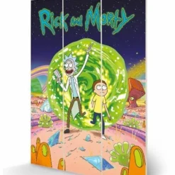 Rick & Morty - Portal - Impression Sur Bois 20x29.5cm