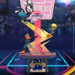BEAST KINGDOM Space Jam: A New Legacy Diorama Pvc D-stage Sylvester & Tweety & Daffy Duck New Version 15 Cm