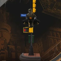 BEAST KINGDOM Spider-man: No Way Home Diorama Pvc D-stage Spider-man Black And Gold Suit 25 Cm