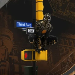 BEAST KINGDOM Spider-man: No Way Home Diorama Pvc D-stage Spider-man Black And Gold Suit Closed Box Version 25 Cm -Magasin De Jouets spider man no way home diorama pvc d stage spider man black and gold suit closed box version 25 cm 6368077b335e2