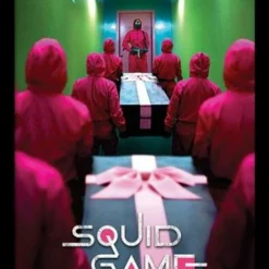 Squid Game - Poster Encadré – (corridor) - 30cm X 40cm