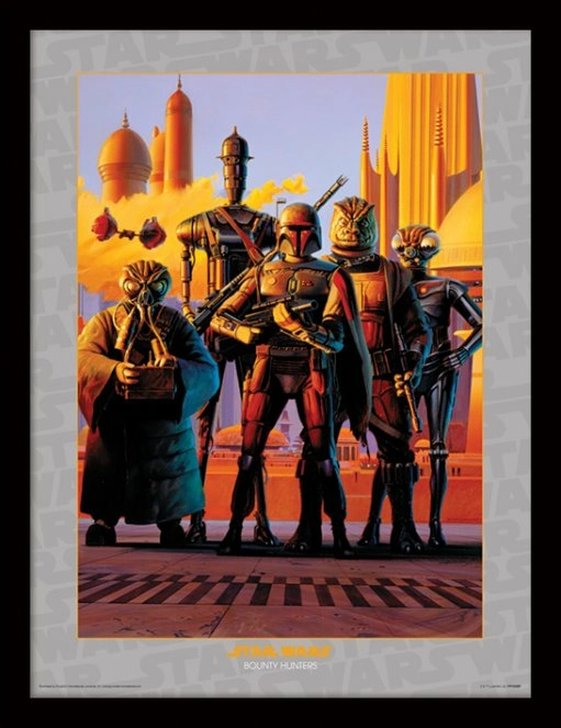 STAR WARS - Collector Print HQ 32X42 - Bounty Hunters 3 STAR WARS - Collector Print HQ 32X42 - Bounty Hunters