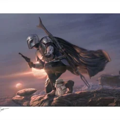 Star Wars Impression Art Print Din Djarin & Grogu: A Clan Of Two 61 X 46 Cm - Non Encadrée