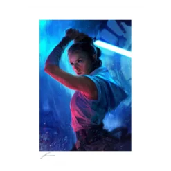 Star Wars Impression Art Print The Duel: Rey 46 X 61 Cm - Non Encadrée