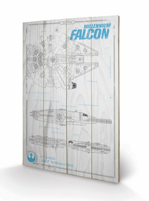 Pyramid International STAR WARS - Impression Sur Bois 40X59 - Millenium Falcon Plans 3 Pyramid International STAR WARS - Impression Sur Bois 40X59 - Millenium Falcon Plans
