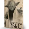 STAR WARS - Impression Sur Bois 40X59 - Yoda May The Force Be With You -Magasin De Jouets star wars impression sur bois 40x59 yoda may the force be with you