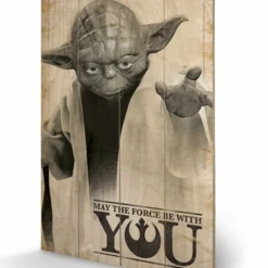 STAR WARS - Impression Sur Bois 40X59 - Yoda May The Force Be With You -Magasin De Jouets star wars impression sur bois 40x59 yoda may the force be with you 599b05a71b728