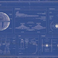 Pyramid International Star Wars - Poster 61x91 - Blueprint Imperial Fleet -Magasin De Jouets star wars poster 61x91 blueprint imperial fleet 599b0bb9043dc