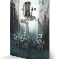 Pyramid International STAR WARS ROGUE ONE - Impression Sur Bois 40X59 - Stormtrooper Patrol