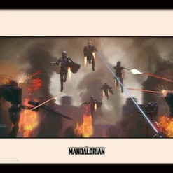 Star Wars - The Mandalorian : Assemble - Impression Encadrée 30x40cm