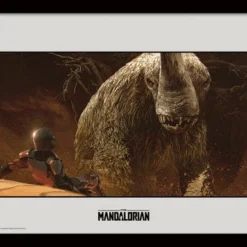 Star Wars - The Mandalorian : Rescue - Impression Encadrée 30x40cm