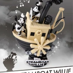 BEAST KINGDOM Steamboat Willie Diorama Pvc D-stage Mickey & Minnie 15 Cm