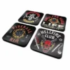 Stranger Things 4 - Hellfire Club - Pack De 4 Dessous De Verre -Magasin De Jouets stranger things 4 hellfire club pack de 4 dessous de verre