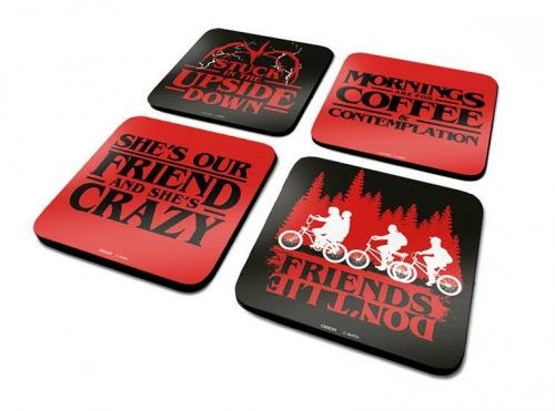 Pyramid International Stranger Things - Pack De 4 Dessous De Verre - Phrases 3 Pyramid International Stranger Things - Pack De 4 Dessous De Verre - Phrases