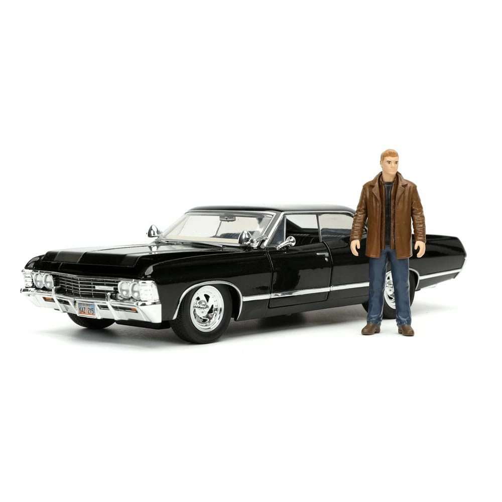 Jada Toys Supernatural 1/24 Hollywood Rides 1967 Chevrolet Impala Sport Sedan Avec Dean Winchester Figurine 3 Jada Toys Supernatural 1/24 Hollywood Rides 1967 Chevrolet Impala Sport Sedan Avec Dean Winchester Figurine