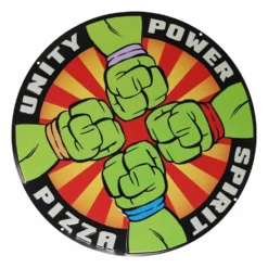 FANATTIK Teenage Mutant Ninja Turtles Panneau Métal Pizza Power