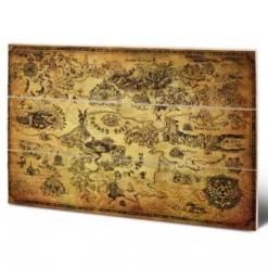 The Legend Of Zelda - Impression Sur Bois 20x29.5 - Map