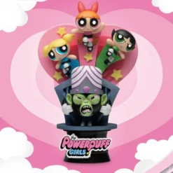 BEAST KINGDOM The Powerpuff Girls Diorama Pvc D-stage Have A Nice Day New Version 15 Cm