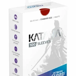 Ultimate Guard 100 Pochettes Katana Sleeves Taille Standard Rouge
