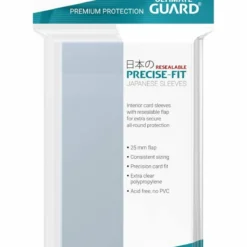Ultimate Guard 100 Pochettes Refermables Precise-fit Sleeves Format Japonais Transparent