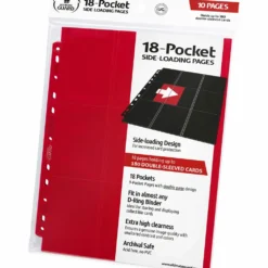 Ultimate Guard 18-pocket Pages Side-loading Rouge (10)