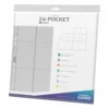 Ultimate Guard 24-pocket Quadrow Pages Side-loading Transparent (10) -Magasin De Jouets ultimate guard 24 pocket quadrow pages side loading transparent 10